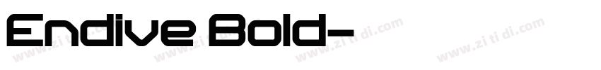 Endive Bold字体转换